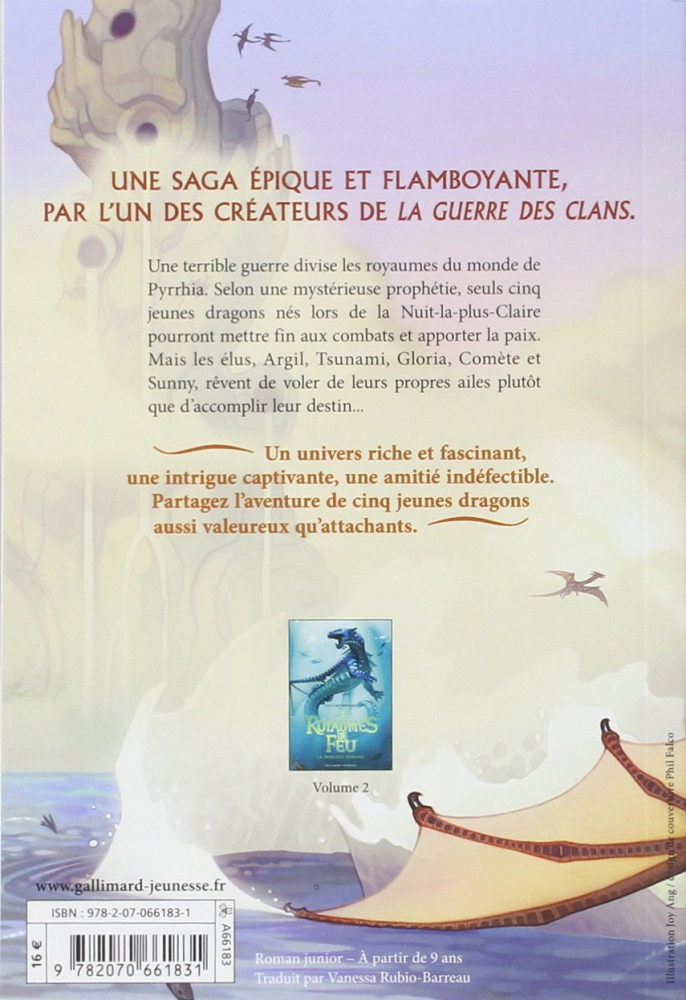 La prophetie by Tui T Sutherland. French science-fiction for teenagers